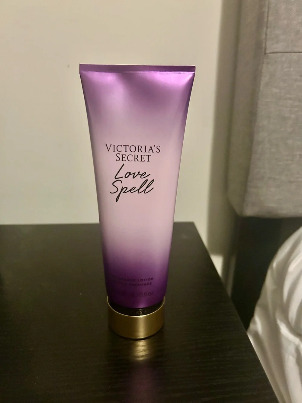 Victoria's Secret Love Spell Body Lotion - Purple Ombre with Gold Cap